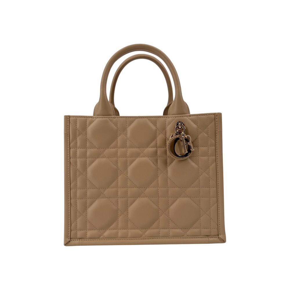 Dior Book Tote Hazelnut Macrocannage Calfskin Leather Bag